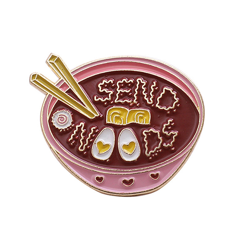 Send Noods Enamel Pin