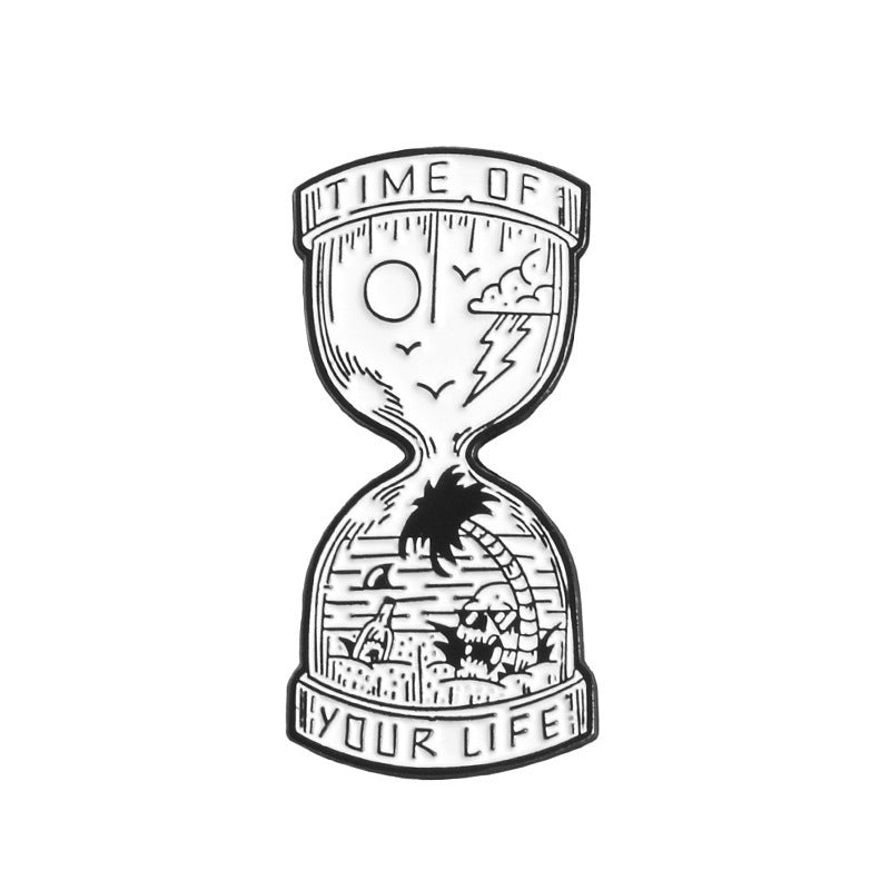 Life's Hourglass Enamel Pin