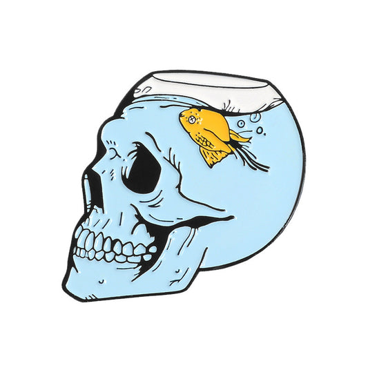 Fish Food Enamel Pin