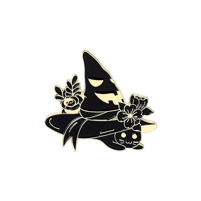 Black Cat Magic Enamel Pin