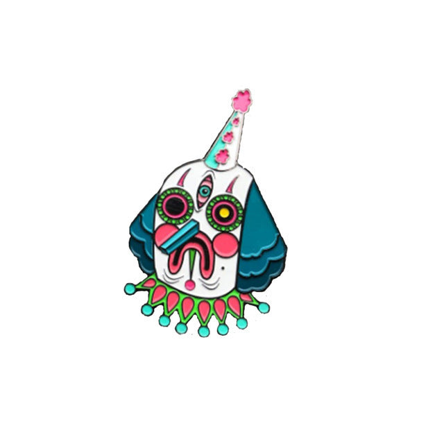 Creepy Clown Enamel Pin