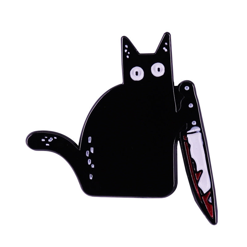 Killer Kitty Enamel Pin