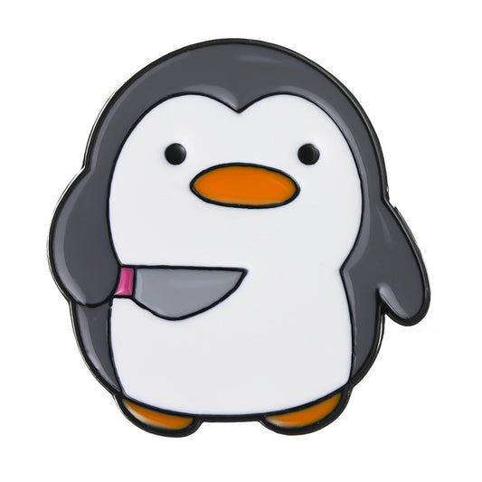 Killer Penguin Enamel Pin