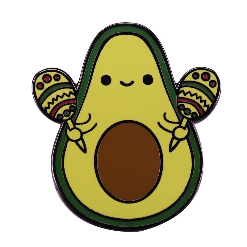 Maraca Avocado Enamel Pin