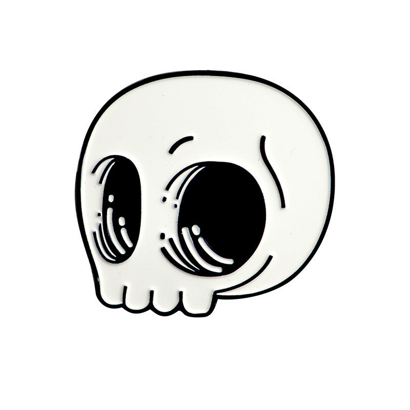 Secretive Skull Enamel Pin