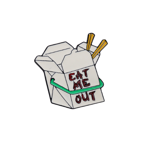 Eat Me Out Enamel Pin