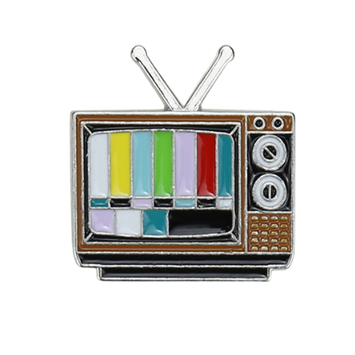 Retro Cartoon Color TV Enamel Pin