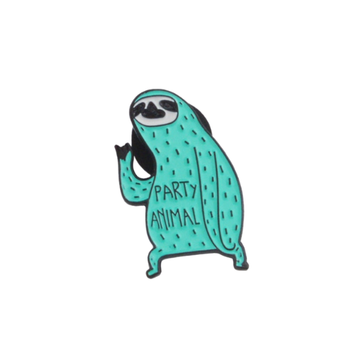 Party N. Sloth Enamel Pin