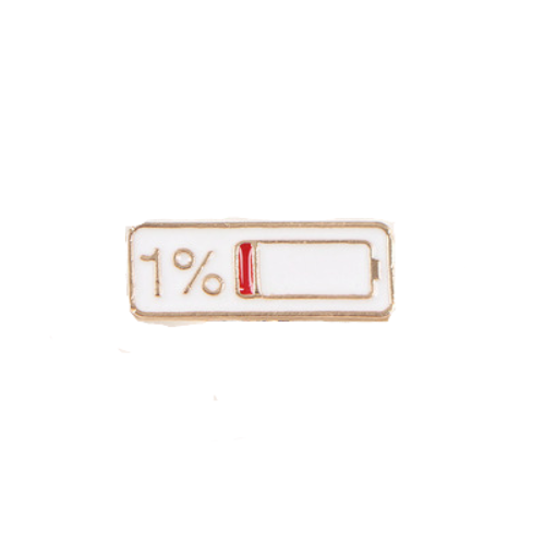 Battery Power Enamel Pin