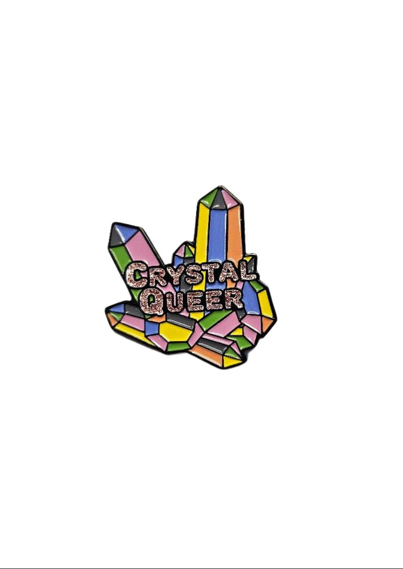 Crystal Queer Enamel Pin