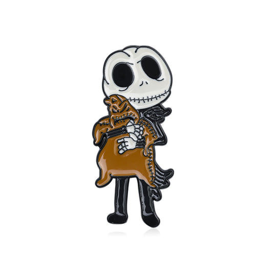 Jack and Oogie Enamel Pin