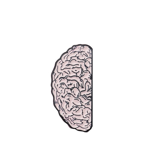 Half Brained Enamel Pin